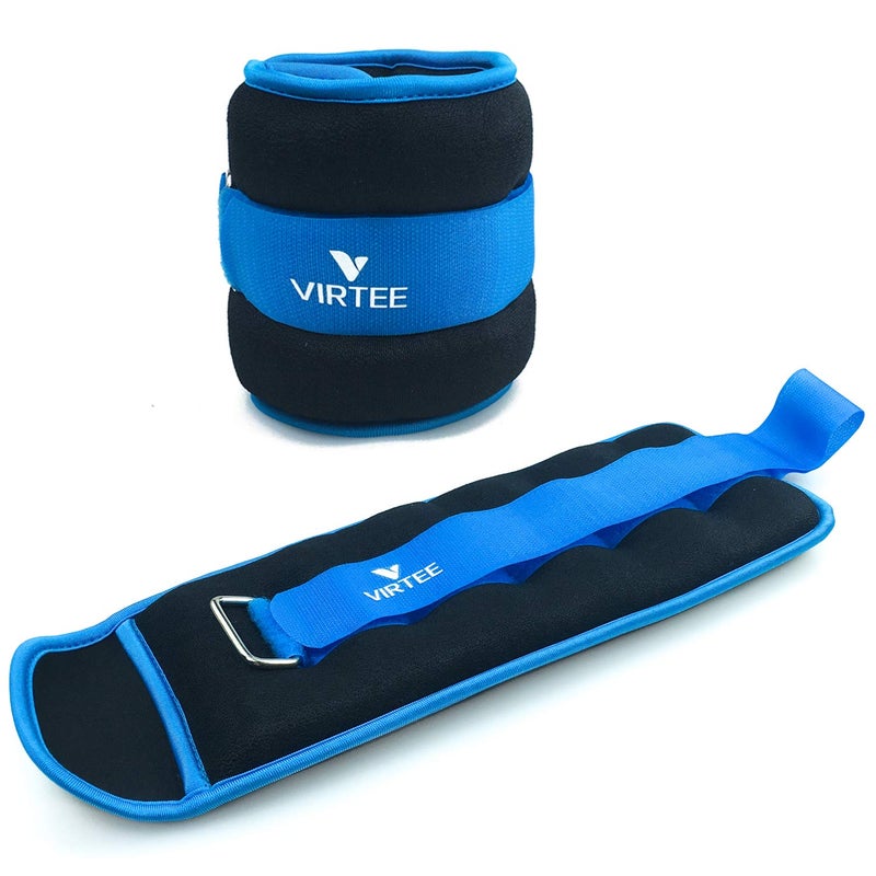 Virtee Ankle/Wrist Weights for Women, Men, Kids - Arm Leg Weights Set with Adjustable Strap - Running, Jogging, Gymnastic, Physical Therapy, Fitness - Choice of 1 lb 2 lbs 3 lbs 4 lbs 6 lbs 8 lbs 10 lbs - Image 1